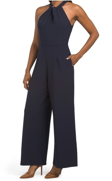 JULIA Jordan halter neck Navy jumpsuit